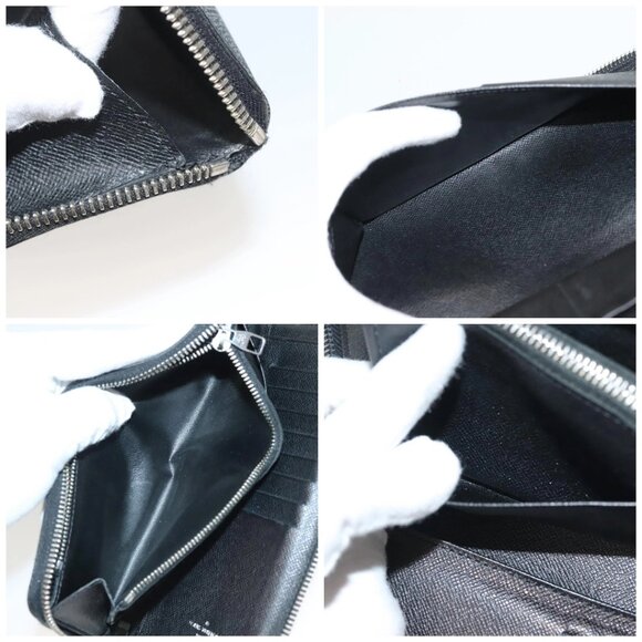 LOUIS VUITTON Damier Graphite Zippy Wallet Vertical N63095 LV Auth SW1050 - Picture 15 of 16